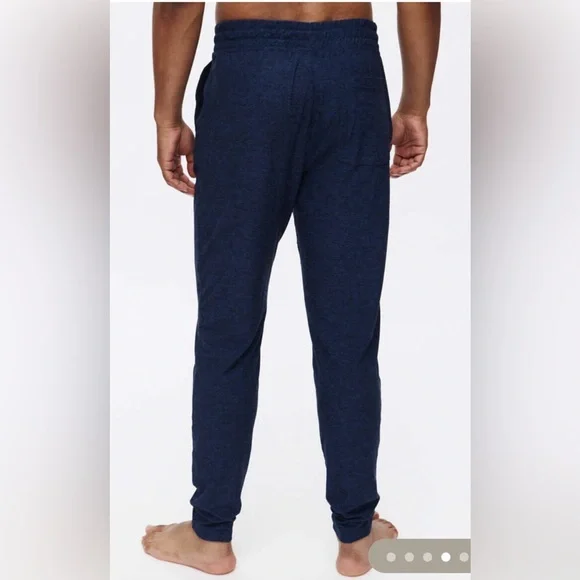 Outdoor Voices Men's Cloudknit Slim Navy Sweatpants Joggers - Picture 3 of 9